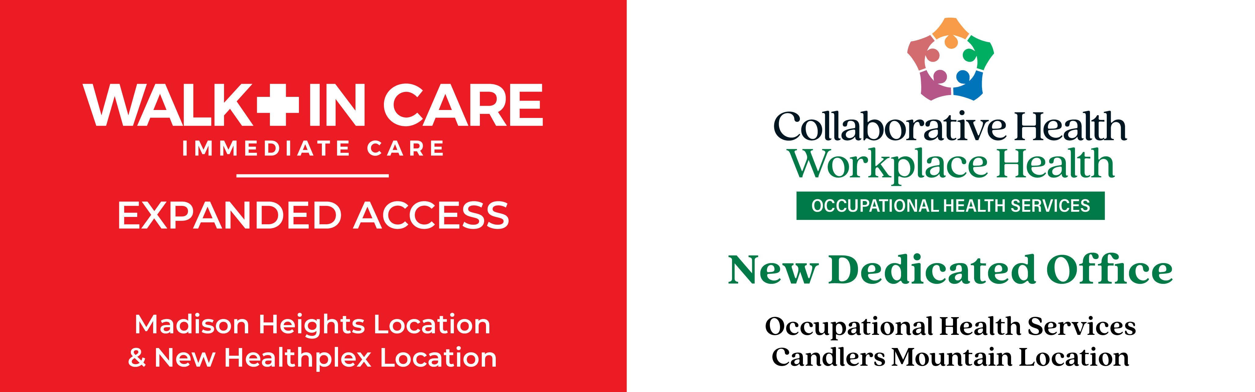 walk in care expanded access for madison heights location and new healthplex location collaborative health workplace health occupational health services has a new dedicated office