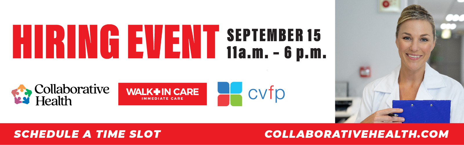 Join Us For Our Hiring Event on 9/15!